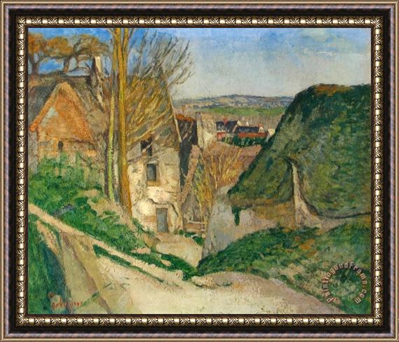 Paul Cezanne La Maison Du Pendu Framed Painting