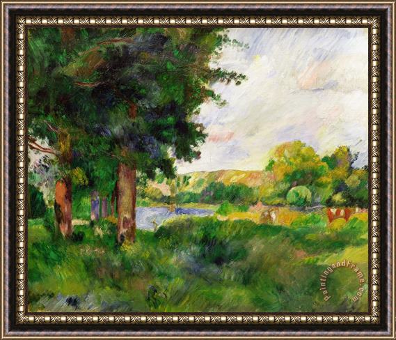 Paul Cezanne Landscape Framed Painting