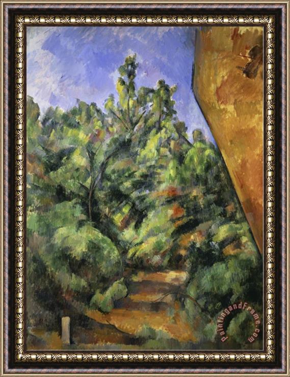 Paul Cezanne Le Rocher Rouge Framed Painting