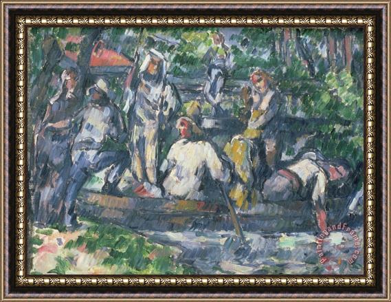 Paul Cezanne Leaving on The Water 1879 82 Framed Painting