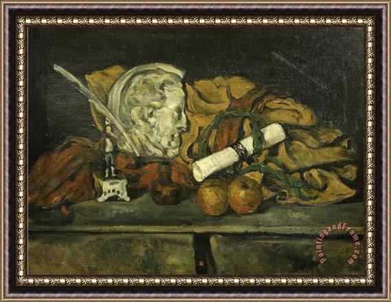 Paul Cezanne Les Accessoires De Cezanne Cezanne S Accessories Framed Painting