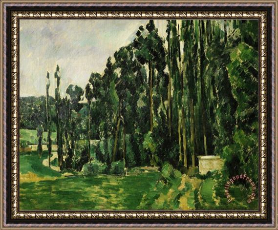 Paul Cezanne Les Peupliers The Poplar Trees 1879 80 Framed Painting