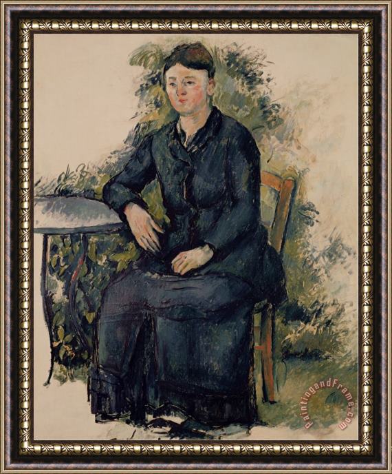 Paul Cezanne Madame Cezanne in The Garden 1880 82 Framed Print