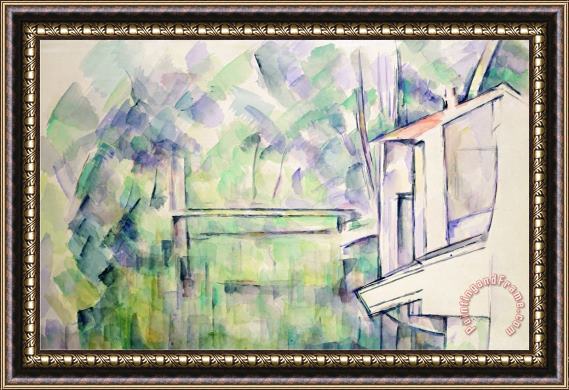 Paul Cezanne Mill on The River 1900 Framed Print
