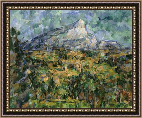 Paul Cezanne Mont Saint Victoire 1904 05 Framed Painting