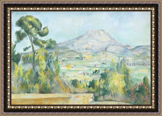 Paul Cezanne Montagne Saint Victoire 1890 Framed Print