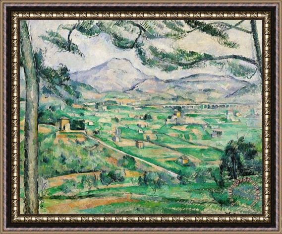 Paul Cezanne Montagne Sainte Victoire 1886 87 Framed Print