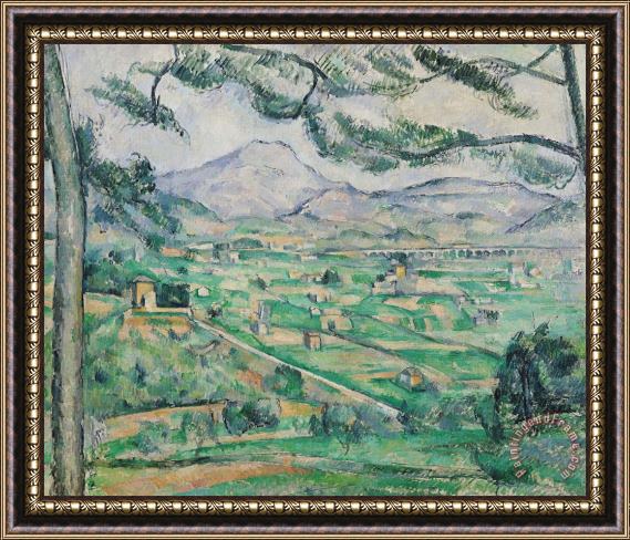 Paul Cezanne Montagne Sainte Victoire Framed Painting