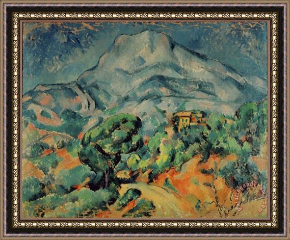 Paul Cezanne Montagne Sainte Victoire View From The South West Framed Print