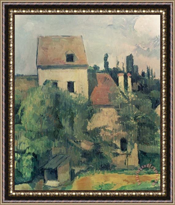 Paul Cezanne Moulin De La Couleuvre At Pontoise Framed Painting