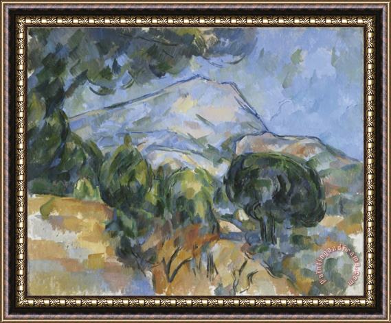 Paul Cezanne Mount Sainte Victorie C 1904 Framed Painting