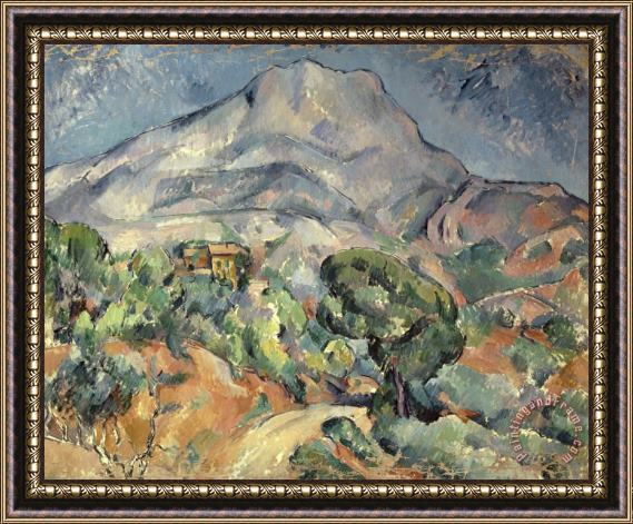 Paul Cezanne Mount St Victoirela Framed Painting