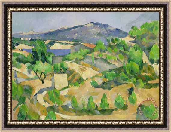 Paul Cezanne Mountains in Provence Framed Painting