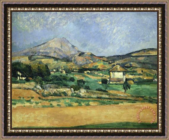 Paul Cezanne Plain of The Mount St Victoire Framed Painting