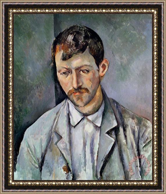 Paul Cezanne Portrait of a Peasant Oil on Canvas Framed Painting