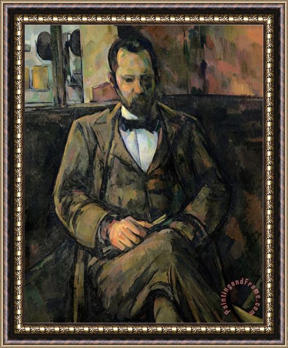 Paul Cezanne Portrait of Ambroise Vollard 1899 Framed Painting