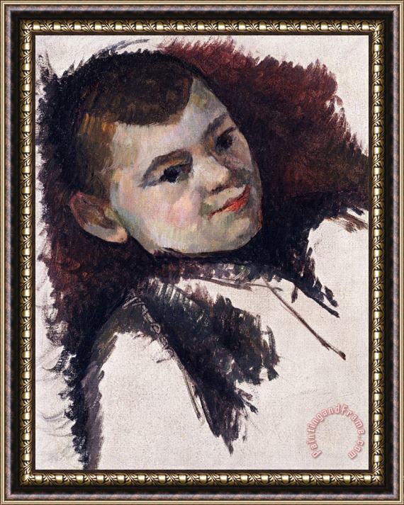 Paul Cezanne Portrait of Paul Cezanne Son of The Artist Framed Painting