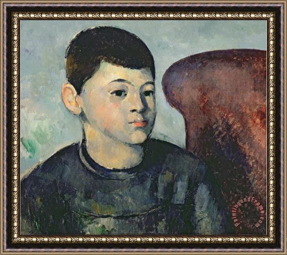 Paul Cezanne Portrait of The Artist S Son 1881 82 Framed Painting