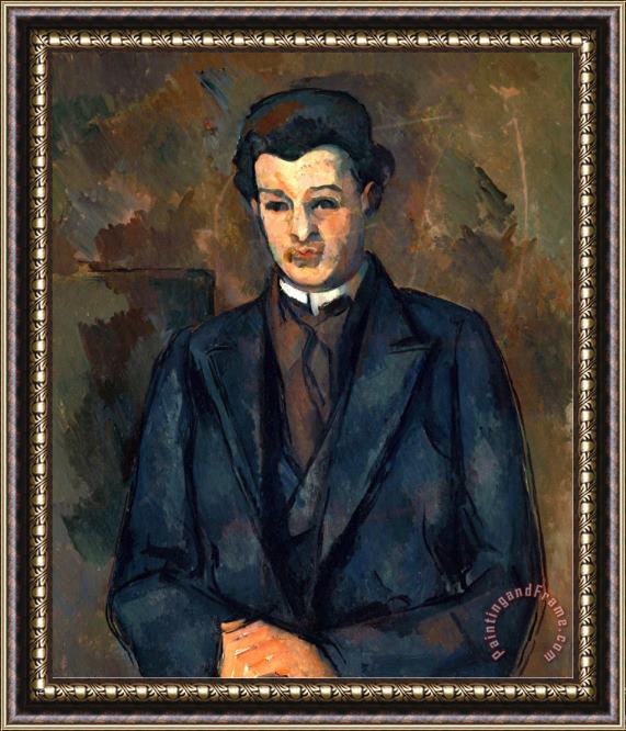 Paul Cezanne Portrait of The Painter Alfred Hauge 1899 Framed Print