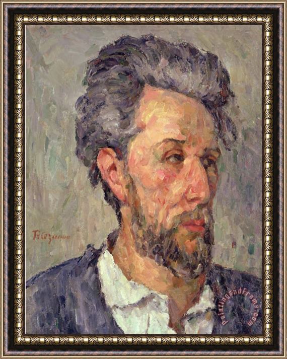 Paul Cezanne Portrait of Victor Chocquet Framed Print