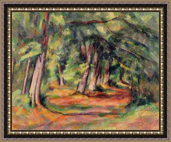 Paul Cezanne Sous Bois 1890 94 Framed Print