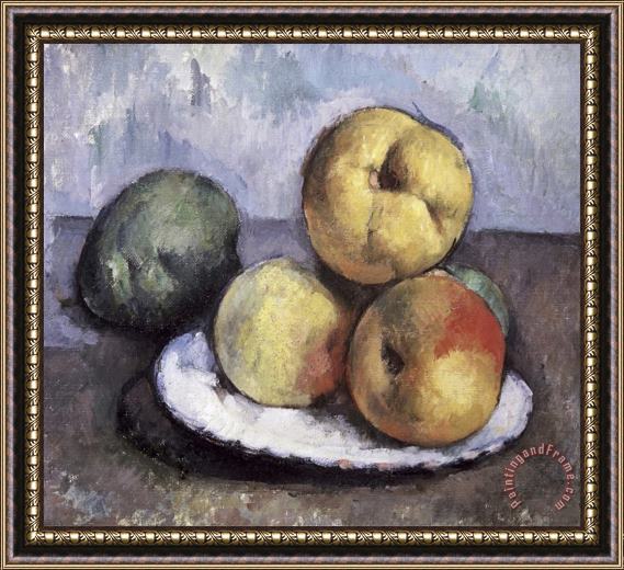 Paul Cezanne Still Life with Apples And Peaches Framed Print