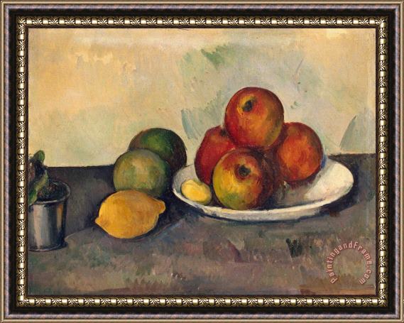Paul Cezanne Still Life with Apples C 1890 Framed Painting