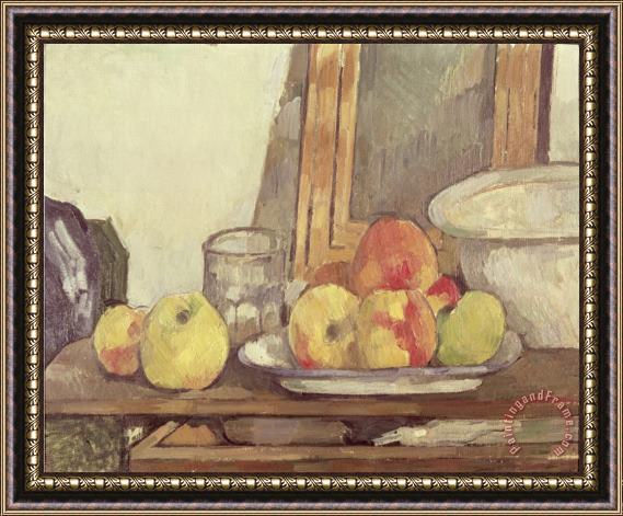 Paul Cezanne Still Life with Open Drawer Framed Print