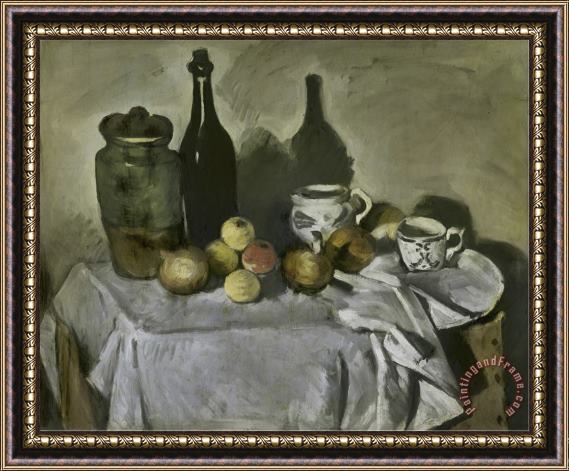 Paul Cezanne Still Life with Table Utensils Framed Painting