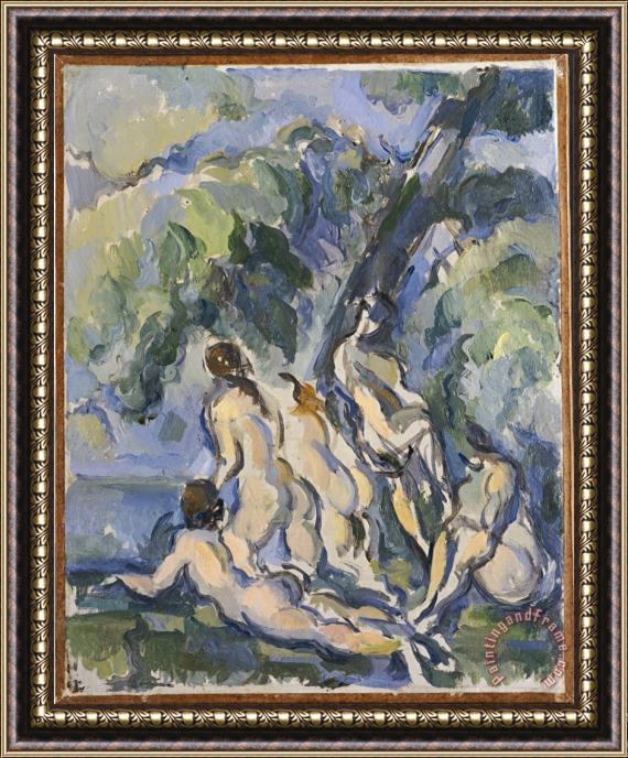 Paul Cezanne Study for Les Grandes Baigneuses C 1902 06 Framed Painting