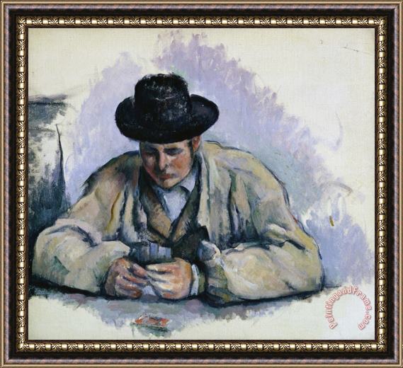 Paul Cezanne Study for The Cardplayers Framed Painting