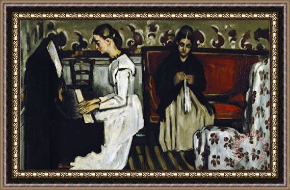 Paul Cezanne Tannhauser Overture Circa 1869 Framed Painting