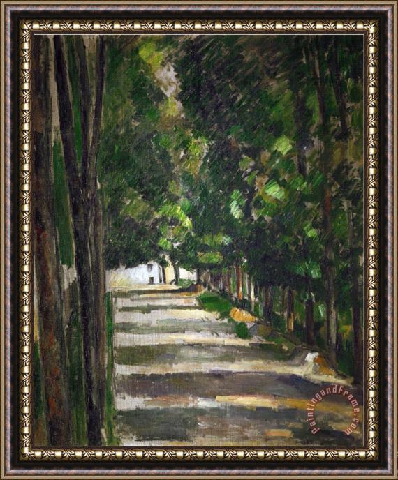 Paul Cezanne The Avenue Park of Chantilly Circa 1879 Framed Print