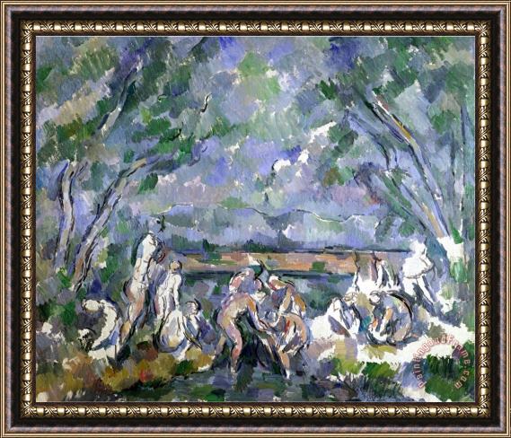 Paul Cezanne The Bathers 1902 06 Framed Painting