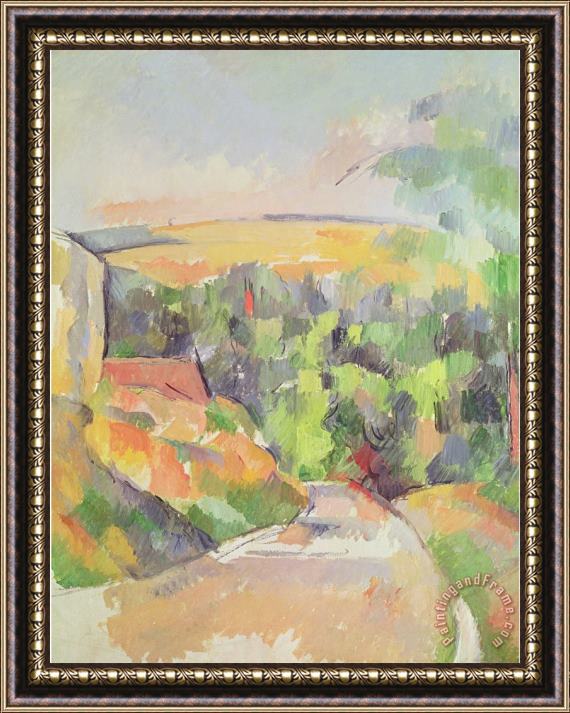 Paul Cezanne The Bend in The Road 1900 06 Framed Painting