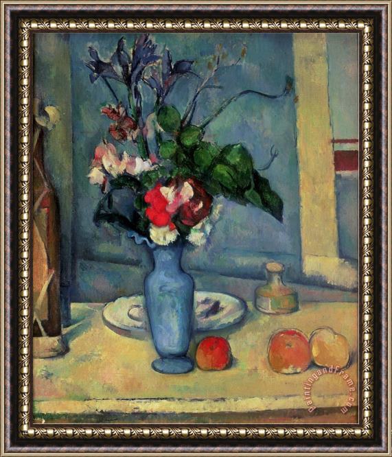 Paul Cezanne The Blue Vase 1889 90 Framed Painting