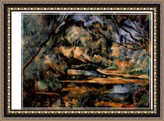 Paul Cezanne The Brook Le Ruisseau Framed Painting
