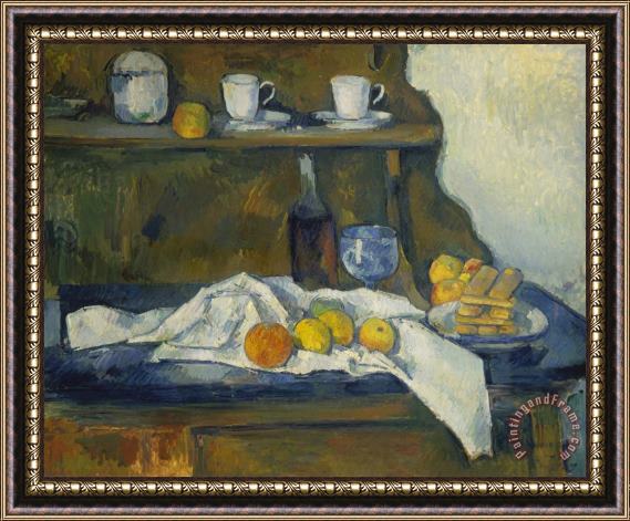Paul Cezanne The Buffet 1873 77 Framed Painting