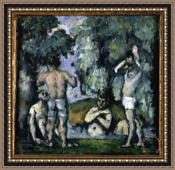 Paul Cezanne The Five Bathers Framed Painting