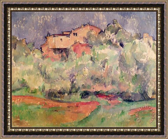 Paul Cezanne The House at Bellevue 1888 92 Framed Print