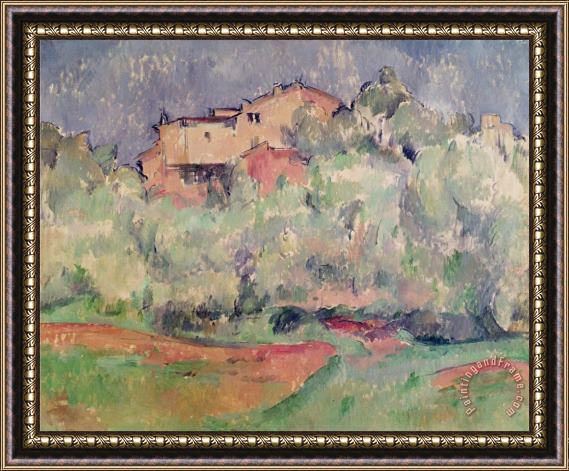 Paul Cezanne The House at Bellevue Framed Painting