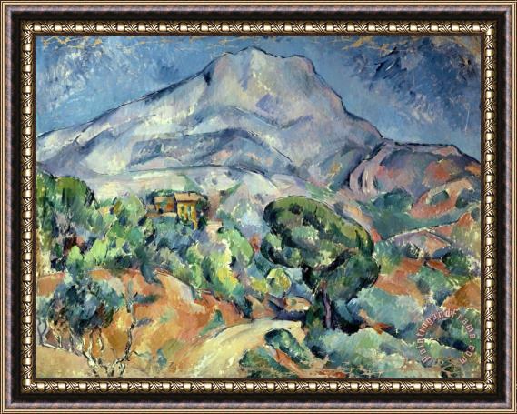 Paul Cezanne The Mountain Saint Victoire Framed Painting
