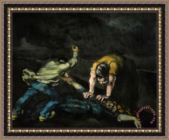 Paul Cezanne The Murder 1868 Framed Print
