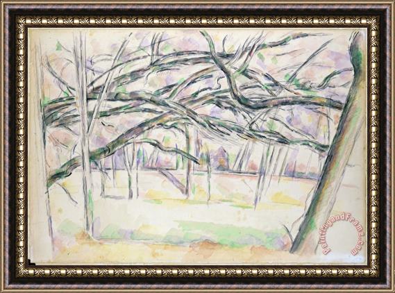 Paul Cezanne The Orchard C 1895 Framed Painting