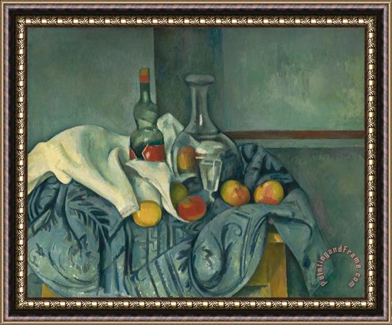 Paul Cezanne The Peppermint Bottle Framed Print