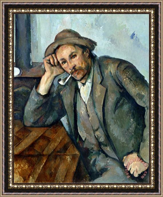 Paul Cezanne The Pipe Smoker Framed Painting