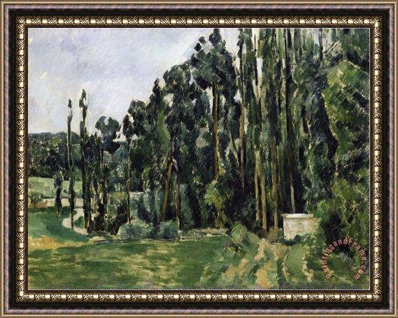 Paul Cezanne The Poplars C 1879 82 Framed Print