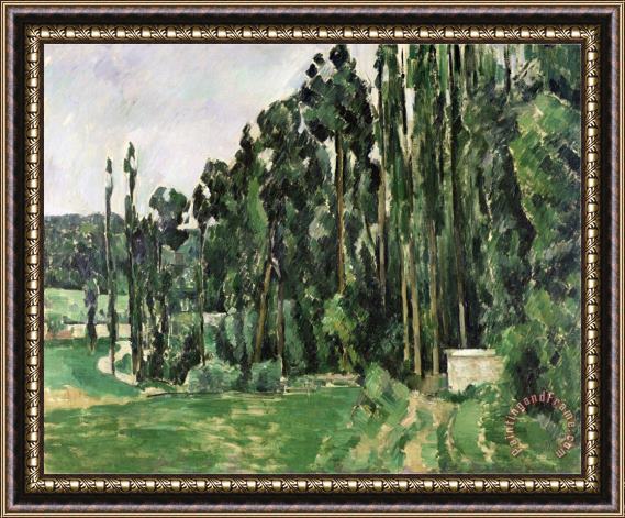 Paul Cezanne The Poplars Circa 1879 82 Framed Print