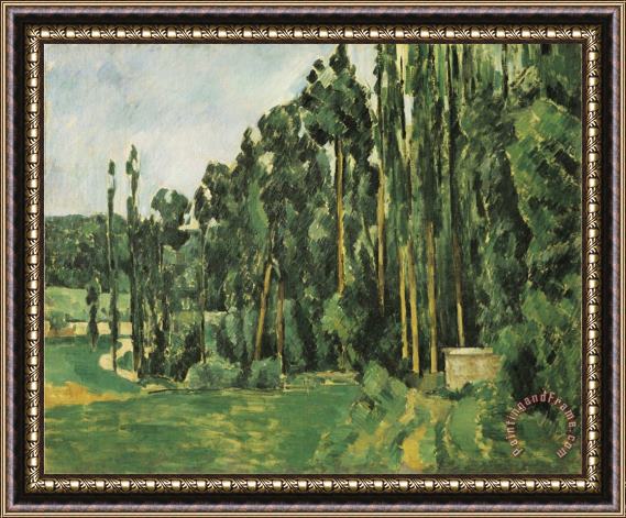 Paul Cezanne The Poplars Les Peupliers Framed Print