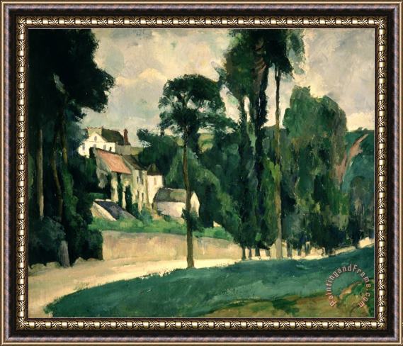 Paul Cezanne The Road at Pontoise 1875 Framed Painting